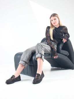 Лоферы лоферы EDART 170.2699bl. Черный грация  фото 10