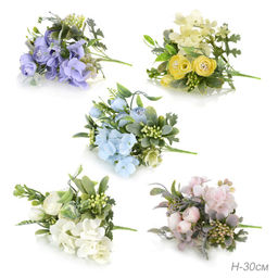 Цветок искусственный 30 см / NW713 /уп 90/900/ (Белый)