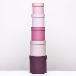 Набор круглых коробок 5 в 1 Весенний, 20 х 20 - 14х14 см - Simaland фото 3