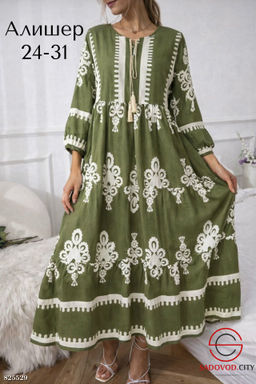 Платье женское с рисунком