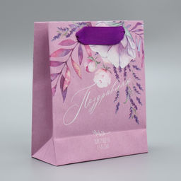 Пакет крафтовый вертикальный Поздравляю, S 12 15 5.5 см - Дарите счастье фото 10