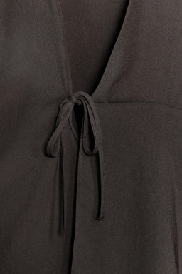 ZW COLLECTION ASYMMETRIC WRAP BLOUSE - Zara фото 9