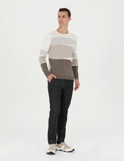 Antrasit Slim Fit Kanvas Pantolon