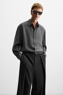 FLOWING MODAL BLEND SHIRT - Zara фото 14