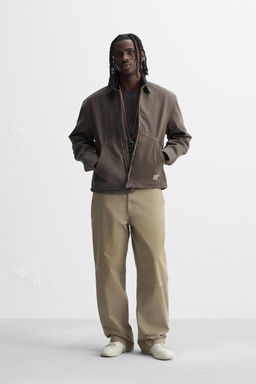 CONTRAST COLLAR JACKET - Zara фото 9