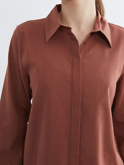 Dokulu Kad?n G?mlek Tunik