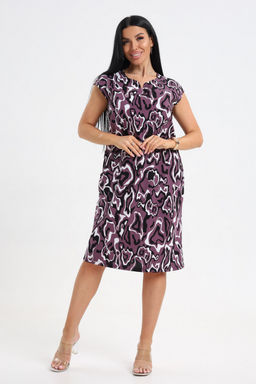 Платье женское из кулирки Стильное палитра лила - Амадэль фото 2