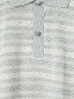 Polo Yaka ?izgili Erkek Triko Ti??rt