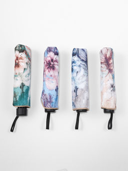 Зонт механический Фауна, эпонж, 4 сложения, 8 спиц, R=48/55 см, d=96 см, МИКС