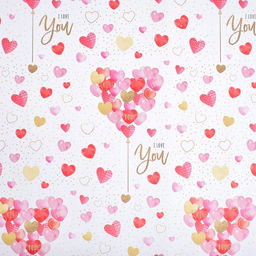 Цена за 10 шт. Бумага упаковочная крафтовая «For you with love», 70×100 см