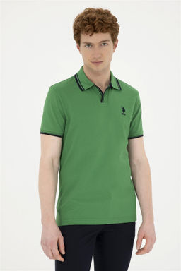Мужская зеленая футболка - U.s. polo assn фото 3