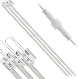 ULY-P91-20W/SPFR/K IP65 AC220V CLEAR KIT03 Светильник для растений светодиодный линейный, 1200мм. Спектр для фотосинтеза. В составе набора из 3-х штук. TM Uniel