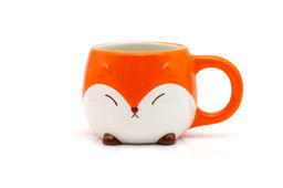Кружка керамическая FOX, orange, 450 мл