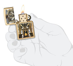 Зажигалка ZIPPO Пламя в стиле ар-деко | Art Deco Flame 46585  фото 5