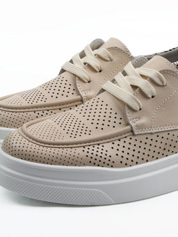 03-C929-2A BEIGE Полуботинки летние женские (натуральная кожа)