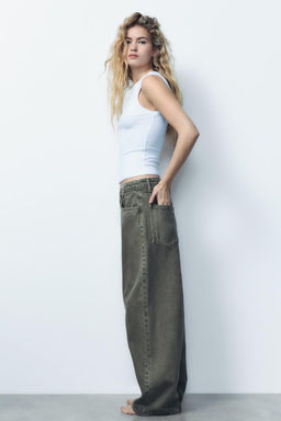 TRF MID-RISE BAGGY BALLOON JEANS - Zara фото 6