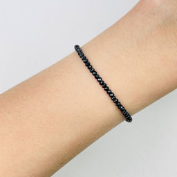 Браслет из черного Турмалина "Шерл" 18 см +