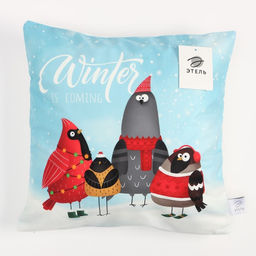 Чехол на подушку Этель Winter, 40*40 см, 100 п/э, велюр фото 5