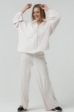 Костюм ПРЕМИУМ  велюр, молочный - Knitka wear фото 7