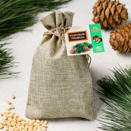 Кедровый трюфель в натуральном шоколаде с сосновой шишкой 150г