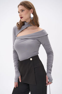 Лонгслив Крис (тёмно-серый) - Эльза фото 6