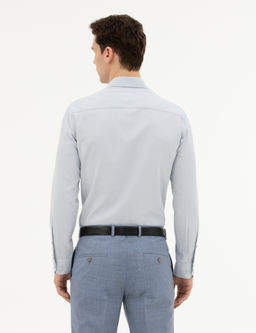 Gri Slim Fit Uzun Kollu G_mlek