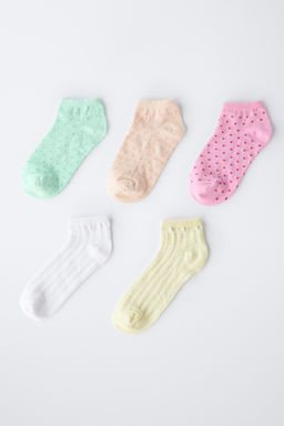 FIVE-PACK OF HEART AND TEXTURED ANKLE SOCKS - Zara фото 4