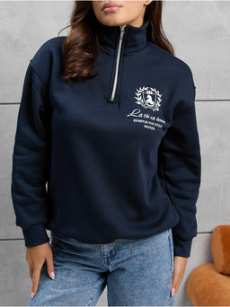 Свитшот "Молния" Синий Женский