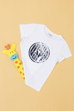 U. S. Polo Assn / Белая базовая футболка с круглым вырезом для мальчиков - U.s. polo assn фото 5