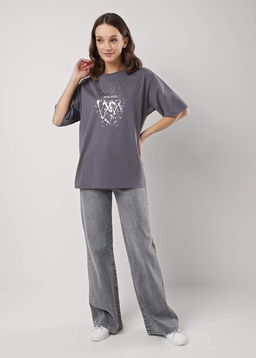 CLE Футболка жен. 256675кк_п т.серый - Clever wear фото 3