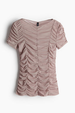 Top fruncido de malla - H&m фото 4