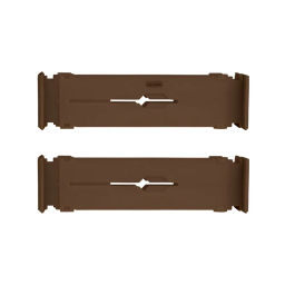 VAL ORG-2B Разделители для ящиков раздвижные, набор 2 шт., 33x8.8 см, DRAWER ORGANIZER, коричневый, шт