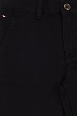 Черные брюки из плотной ткани для мальчика - U.s. polo assn фото 4