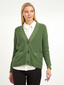 кардиган женский из хлопка с крупными пуговицами - Glenfield фото 6