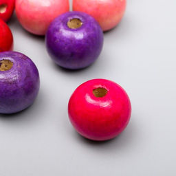 Бусины для творчества дерево «Разноцветные», набор 20 г, 2×2×2 см