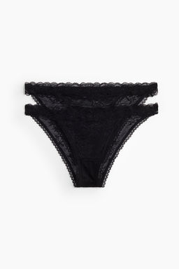 2-pack lace tanga briefs - H&m фото 4