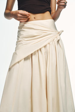 VOLUME SCARF MIDI SKIRT - Zara фото 9