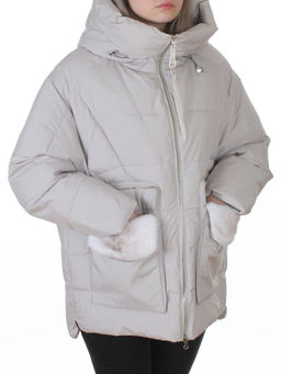 YR-869 LT. GRAY Куртка зимняя женская (150 гр. холлофайбер)