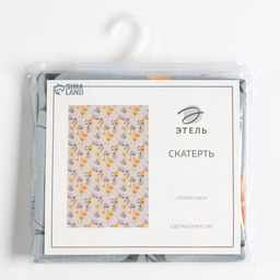 Скатерть Этель Yellow poppies 149×180 см, 100% хлопок, репс 210 г/м²