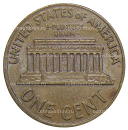 Монета 1 цент 1972 года США