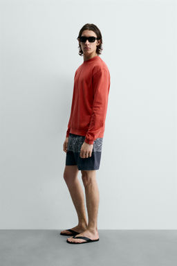 SUDADERA CREWNECK LAVADO / Rojo / Naranja - Zara фото 4