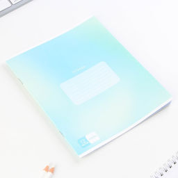 Тетрадь А5, 12 листов на скрепке в клетку Градиент, 5 видов МИКС, белизна 96% . - Artfox study фото 14