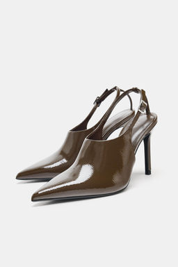 HIGH VAMP SLINGBACK SHOES - Zara фото 3