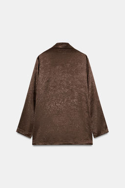 BLAZER FLUIDA EFECTO ARRUGADO / Marr?n - Zara фото 9