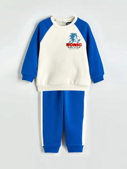 Sonic Bask?l? Erkek ?ocuk Sweatshirt ve E?ofman Alt