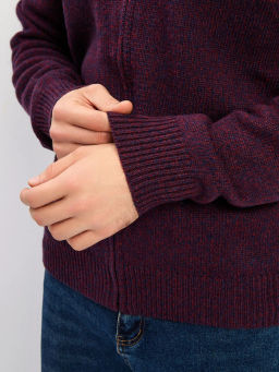 Кардиган мужской GREG G139-RC02 (бордо-синий)  фото 15