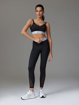 Леггинсы спортивные с карманами и вставками из сетки - NEVERLATE фото 5