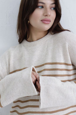 10407 Джемпер удлинённый в полоску - Martichelli фото 13