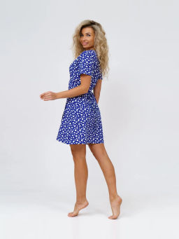 Халат женский, цвет синий