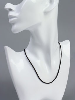 Цена за 10 шт. Шнурок нейлоновый d=1.5 мм, 43 см + удлинитель, чёрный